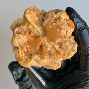 Cookie creamy speculoos - vue gâteau ouvert.