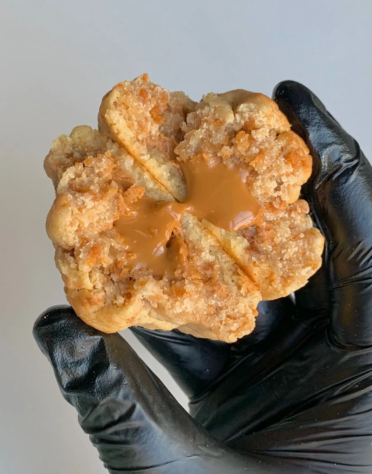 Cookie creamy speculoos - vue gâteau ouvert.