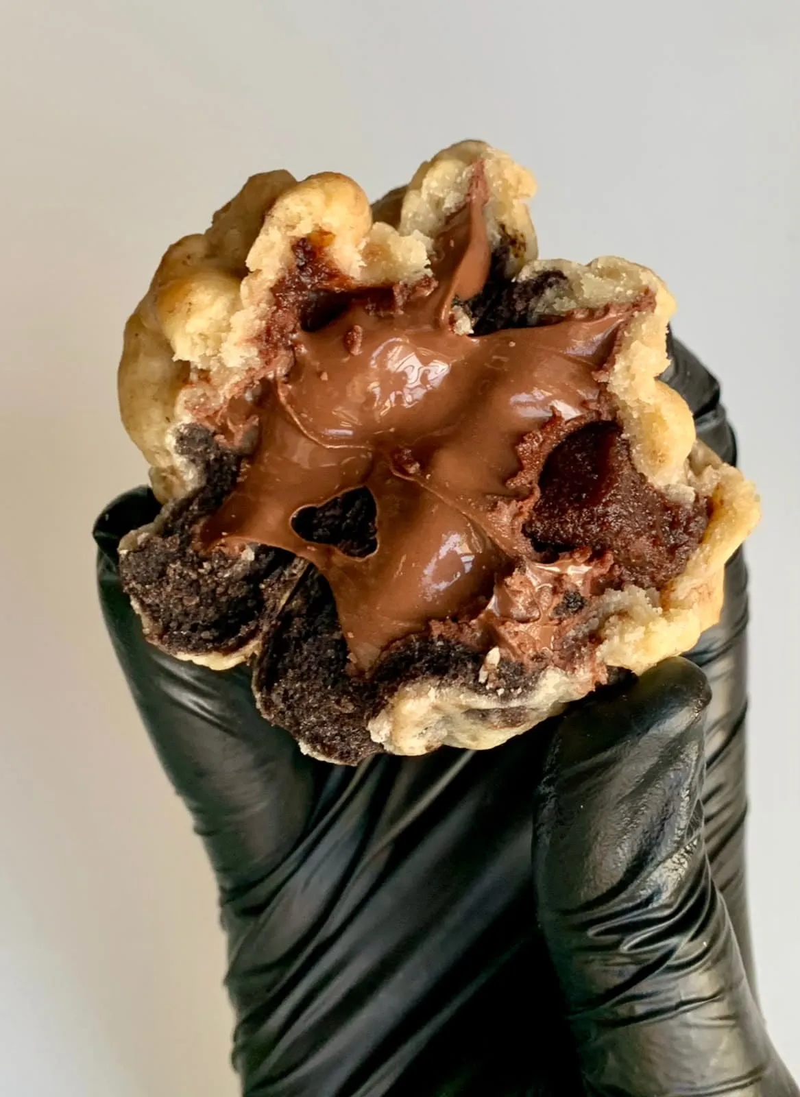 Cookie duo brownie - vue gâteau ouvert.