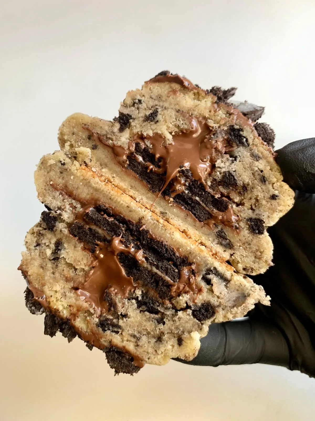 Cookie oreo - vue gâteau ouvert.