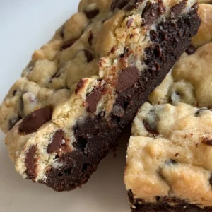 Happii brookie - vue gâteau ouvert.