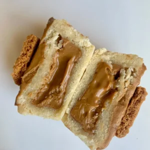 Mookie creamy speculoos - vue gâteau ouvert.